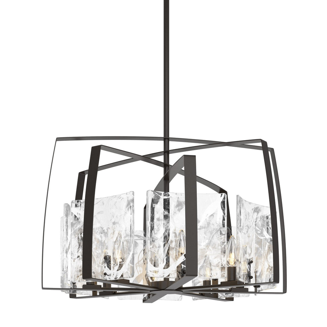 Hubbardton Forge Canada - 131312-SKT-MULT-14-YR0699 - Eight Light Pendant - Arc - Oil Rubbed Bronze