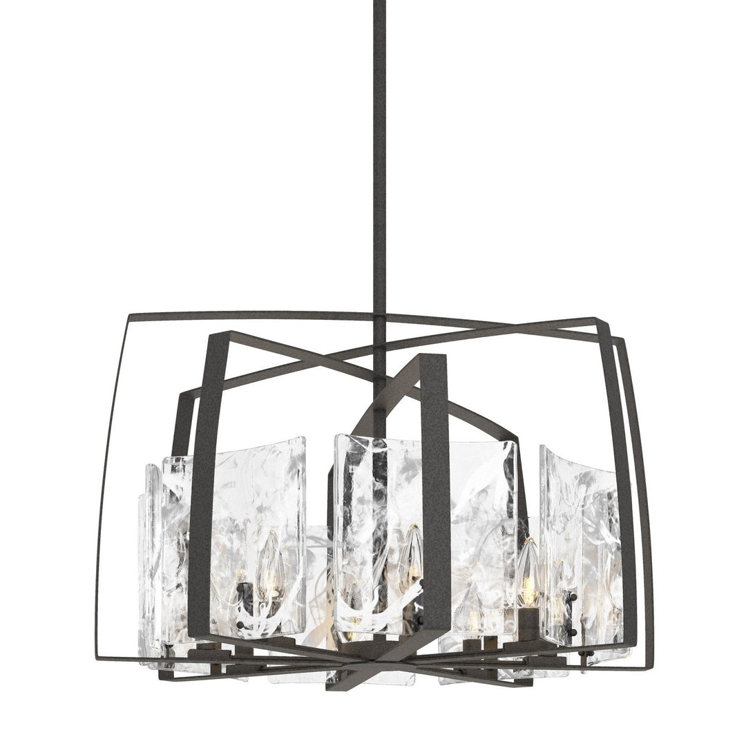 Hubbardton Forge Canada - 131312-SKT-MULT-20-YR0699 - Eight Light Pendant - Arc - Natural Iron