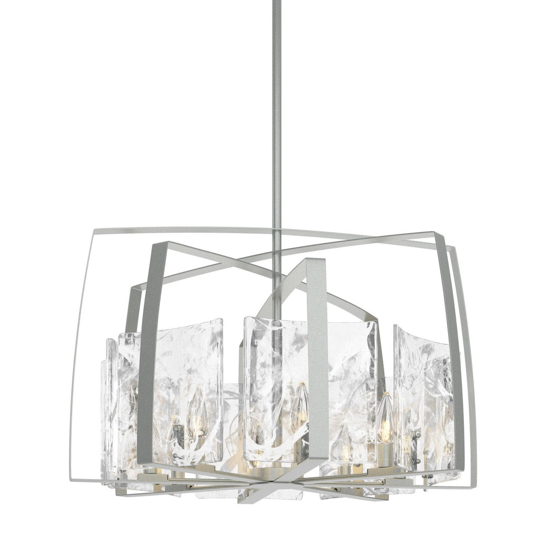 Hubbardton Forge Canada - 131312-SKT-MULT-82-YR0699 - Eight Light Pendant - Arc - Vintage Platinum