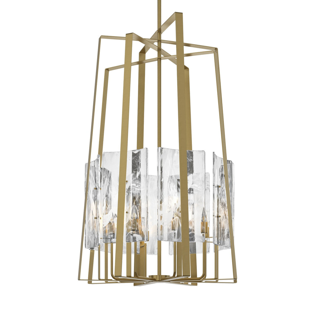Hubbardton Forge Canada - 131313-SKT-MULT-86-YR0729 - Eight Light Pendant - Arc - Modern Brass