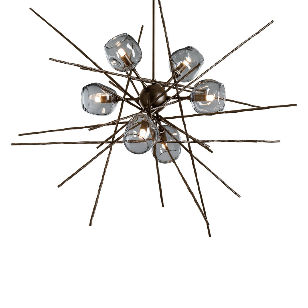 Hubbardton Forge Canada - 131590-SKT-MULT-05-YL0709 - Six Light Pendant - Griffin - Bronze