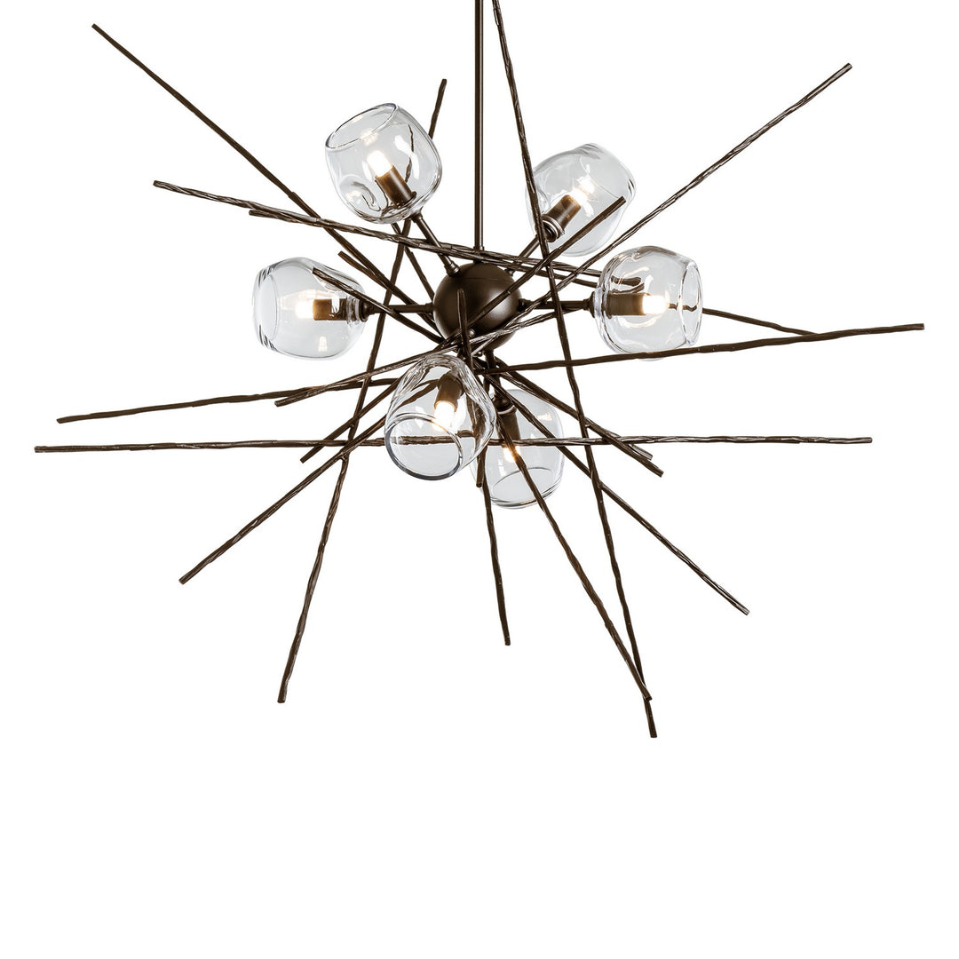 Hubbardton Forge Canada - 131590-SKT-MULT-05-ZM0709 - Six Light Pendant - Griffin - Bronze