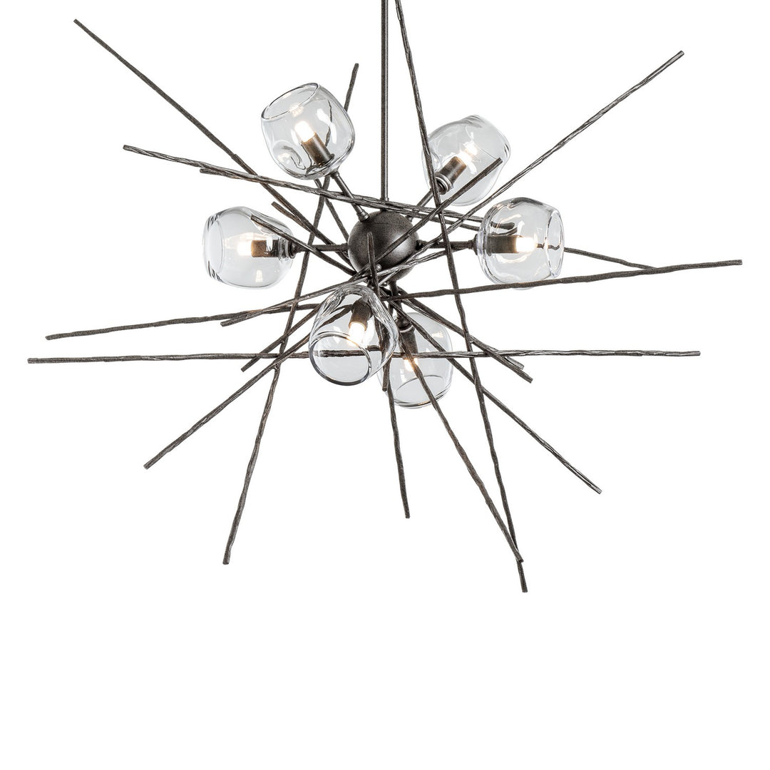 Hubbardton Forge Canada - 131590-SKT-MULT-20-ZM0709 - Six Light Pendant - Griffin - Natural Iron