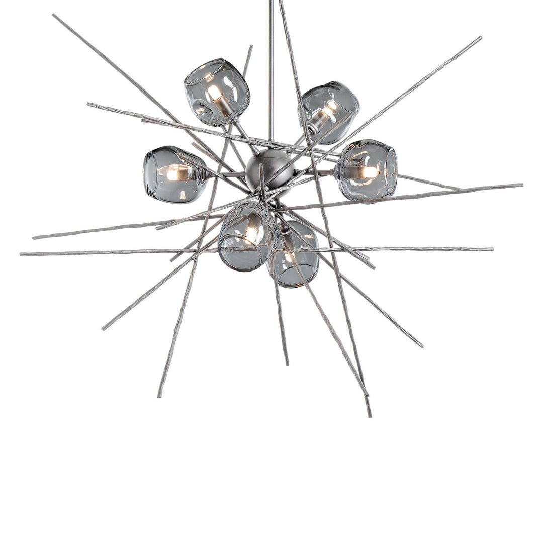 Hubbardton Forge Canada - 131590-SKT-MULT-82-YL0709 - Six Light Pendant - Griffin - Vintage Platinum