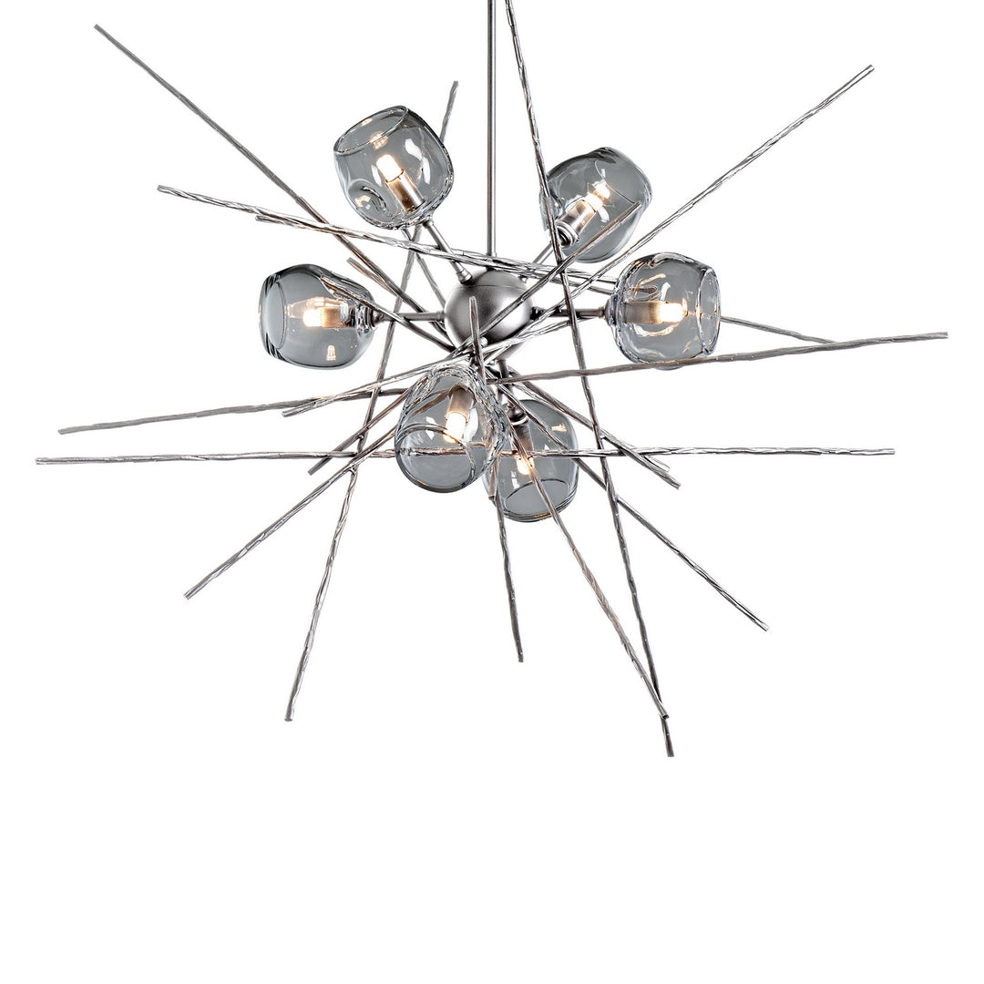 Hubbardton Forge Canada - 131590-SKT-MULT-85-YL0709 - Six Light Pendant - Griffin - Sterling