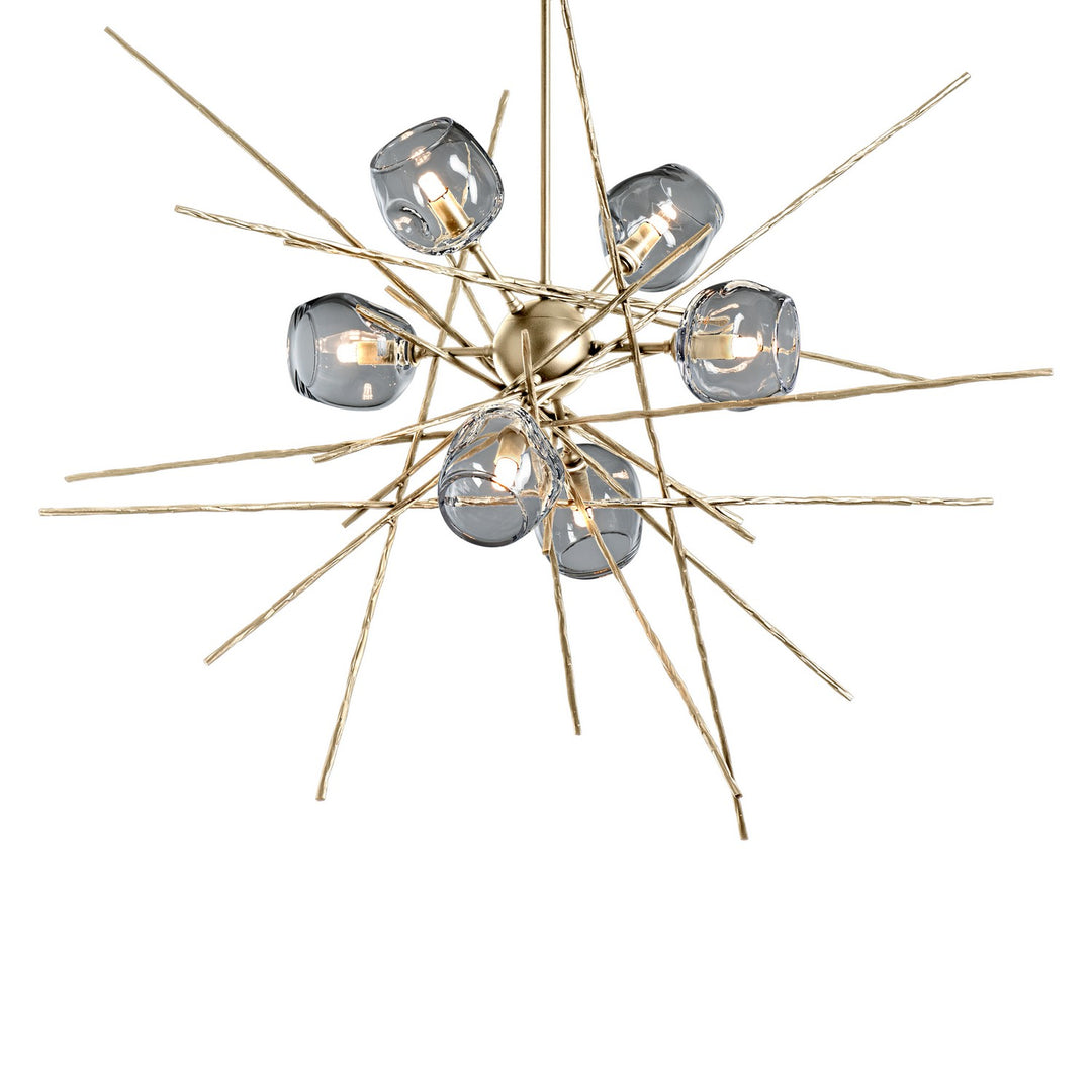 Hubbardton Forge Canada - 131590-SKT-MULT-86-YL0709 - Six Light Pendant - Griffin - Modern Brass