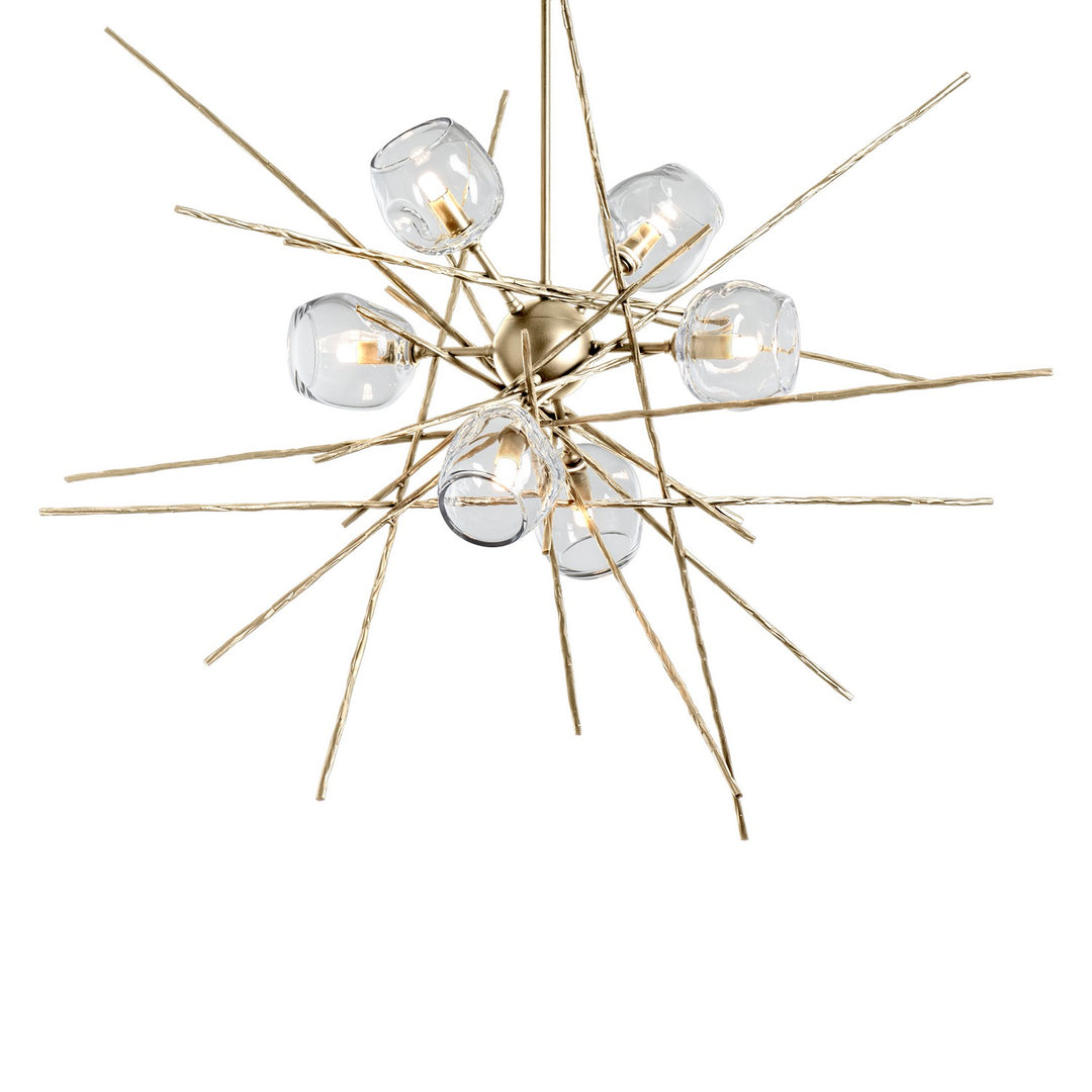 Hubbardton Forge Canada - 131590-SKT-MULT-86-ZM0709 - Six Light Pendant - Griffin - Modern Brass