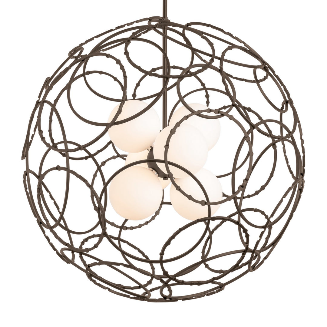 Hubbardton Forge Canada - 131602-SKT-MULT-05-GG0677 - Six Light Pendant - Olympus - Bronze