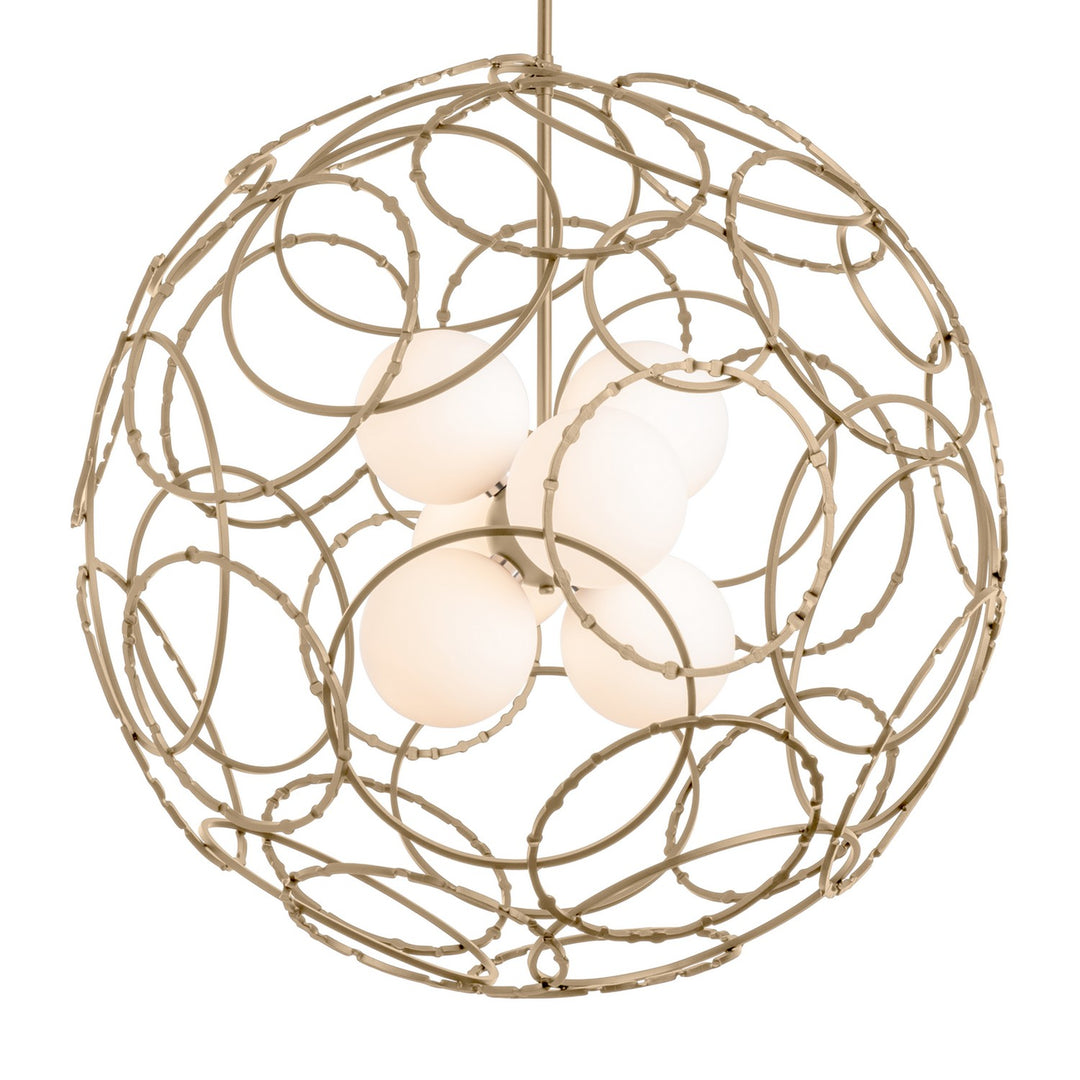 Hubbardton Forge Canada - 131602-SKT-MULT-84-GG0677 - Six Light Pendant - Olympus - Soft Gold