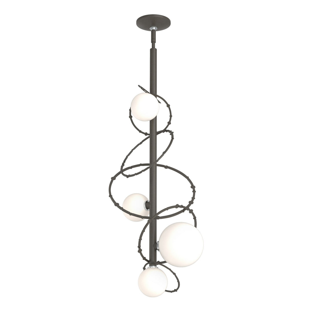 Hubbardton Forge Canada - 131606-SKT-MULT-07-GG0712 - Four Light Pendant - Olympus - Dark Smoke