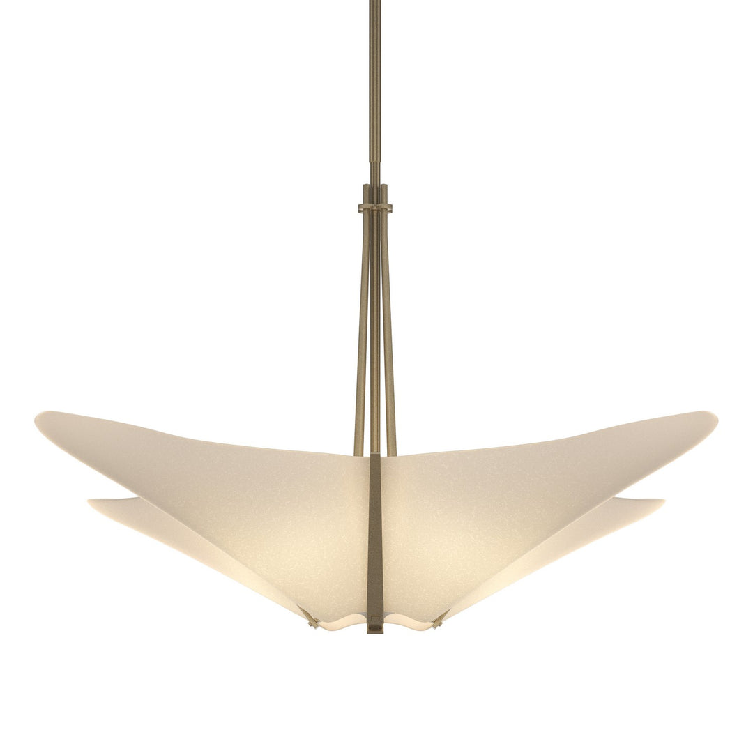 Hubbardton Forge Canada - 133305-SKT-MULT-84-SH1995 - Four Light Pendant - Kirigami - Soft Gold