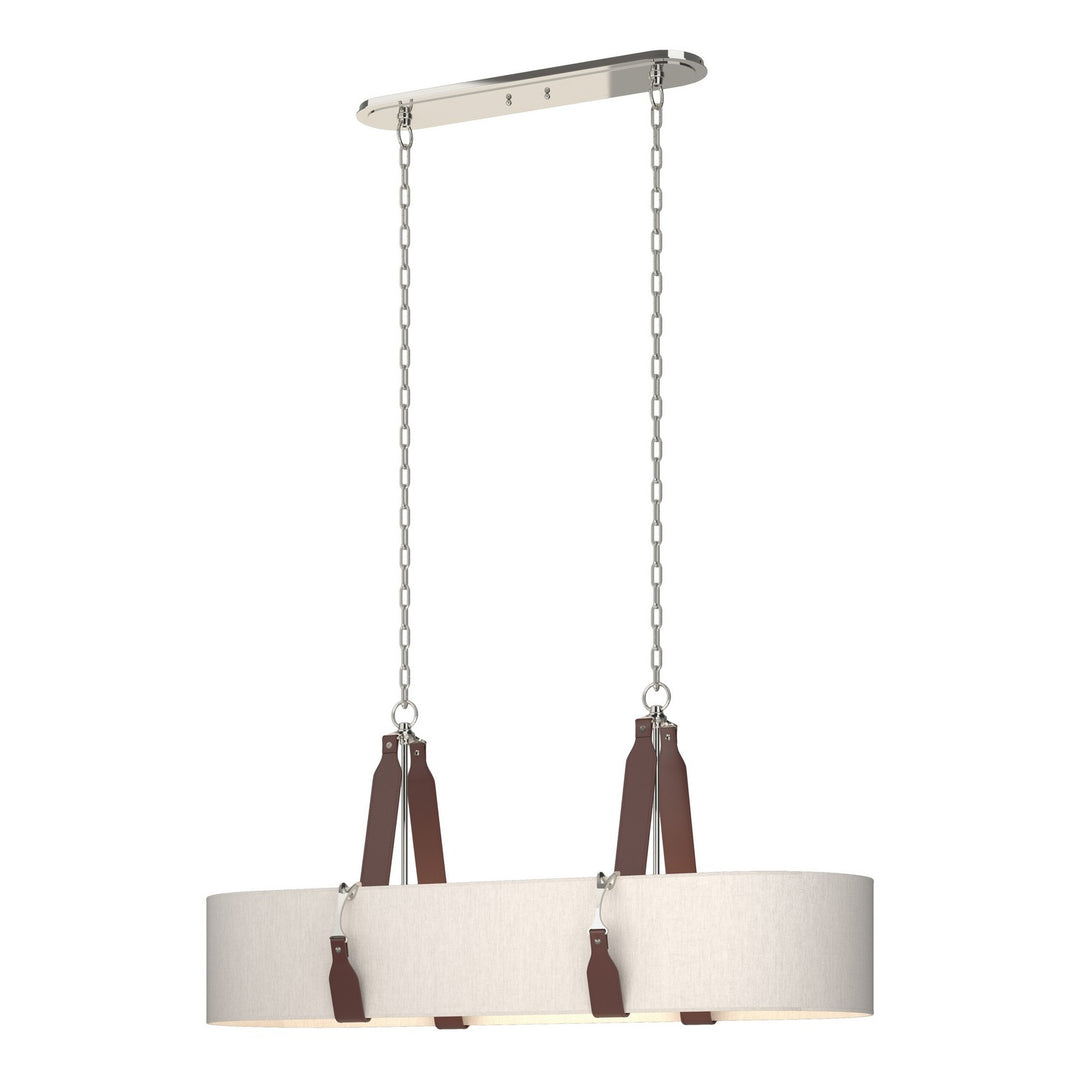 Hubbardton Forge Canada - 134070-SKT-STND-24-LB-SE4608 - Four Light Pendant - Saratoga - Polished Nickel