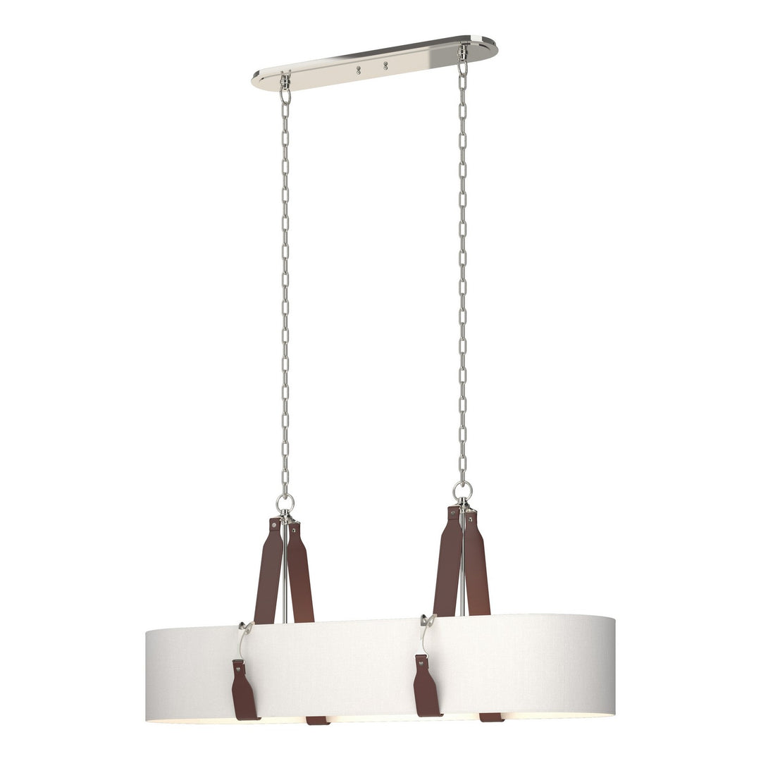 Hubbardton Forge Canada - 134070-SKT-STND-24-LB-SF4608 - Four Light Pendant - Saratoga - Polished Nickel
