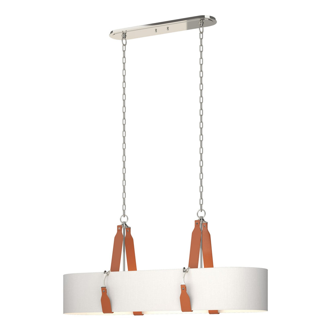 Hubbardton Forge Canada - 134070-SKT-STND-24-LC-SF4608 - Four Light Pendant - Saratoga - Polished Nickel