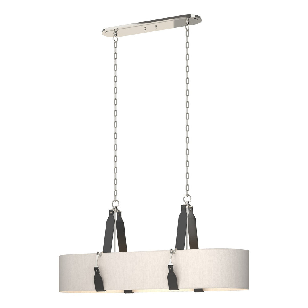 Hubbardton Forge Canada - 134070-SKT-STND-24-LK-SE4608 - Four Light Pendant - Saratoga - Polished Nickel