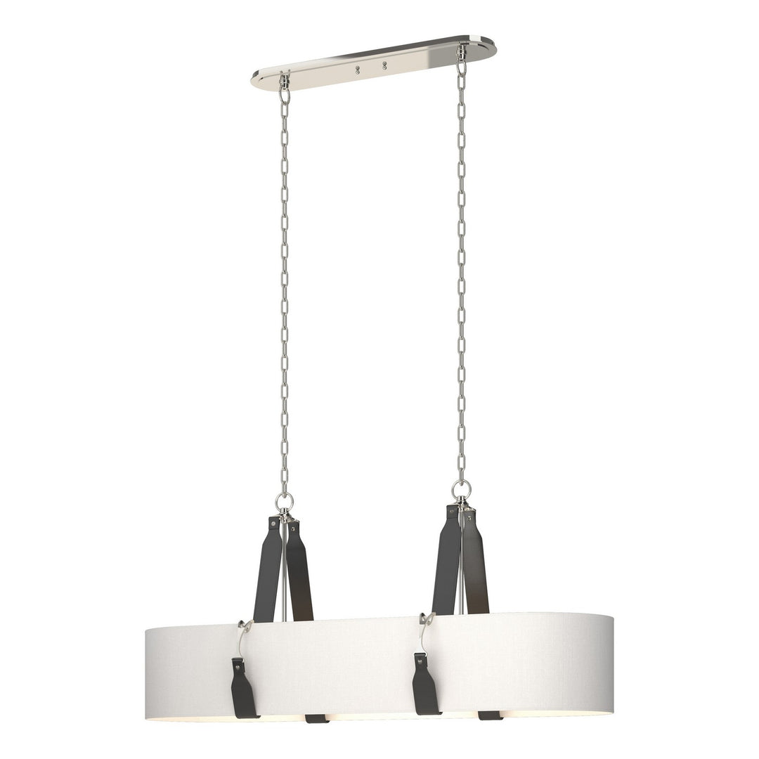Hubbardton Forge Canada - 134070-SKT-STND-24-LK-SF4608 - Four Light Pendant - Saratoga - Polished Nickel