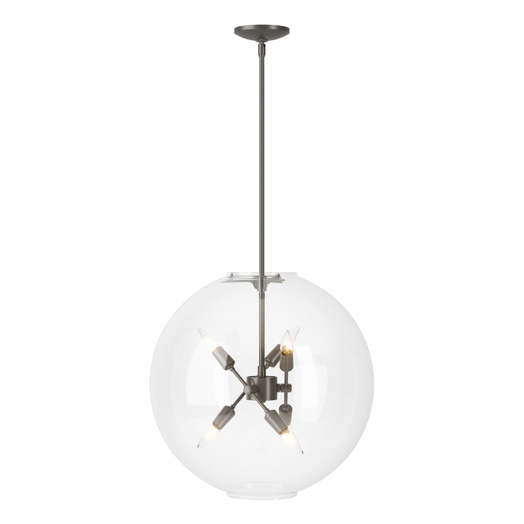 Hubbardton Forge Canada - 134410-SKT-MULT-07-ZM0497 - Six Light Pendant - Sfera - Dark Smoke