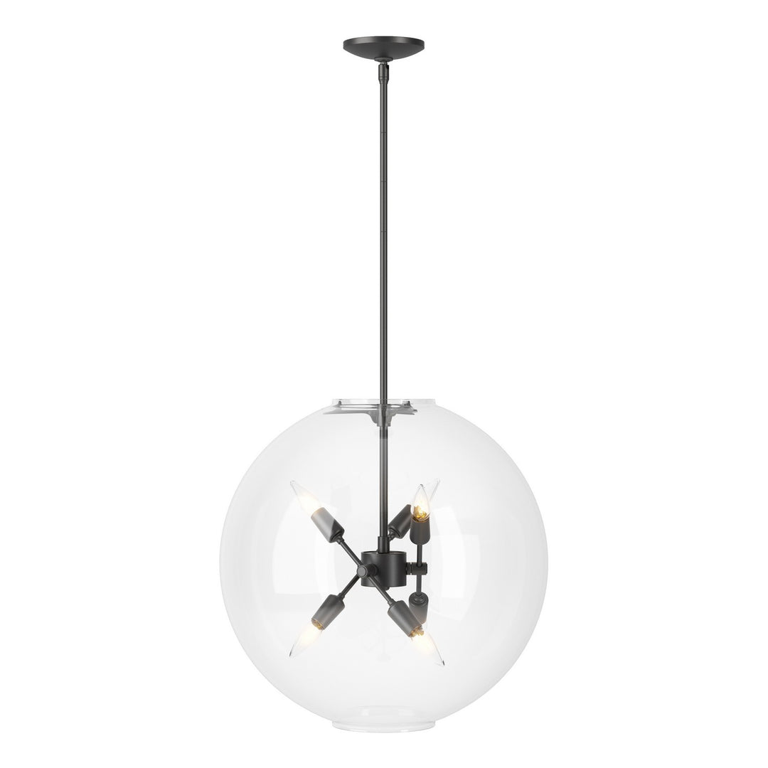 Hubbardton Forge Canada - 134410-SKT-MULT-10-ZM0497 - Six Light Pendant - Sfera - Black
