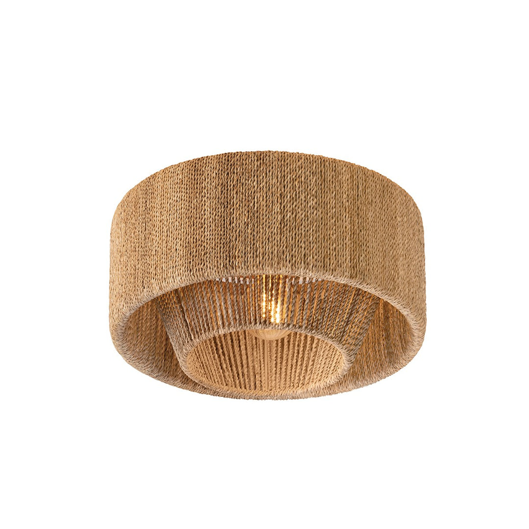 Coe One Light Flush Mount in Vintage Gold Leaf - available from The Lighting Shoppe, trusted by Canadian homeowners