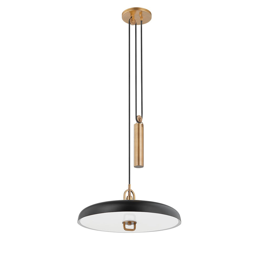 Troy Lighting Canada - F1618-PBR/SBK - LED Pendant - Plummet - Patina Brass