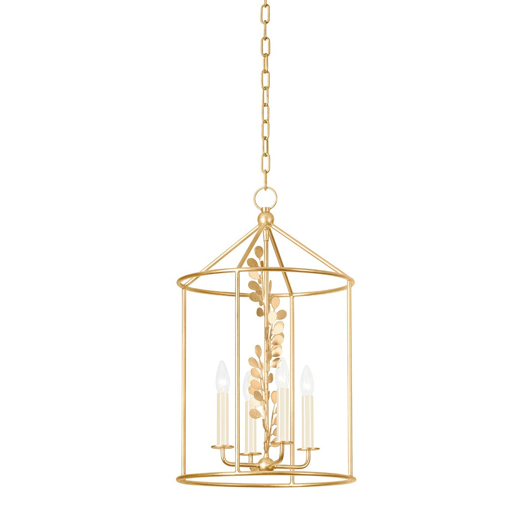 Troy Lighting Canada - F1816-VGL - Four Light Lantern - Adrienne - Vintage Gold Leaf