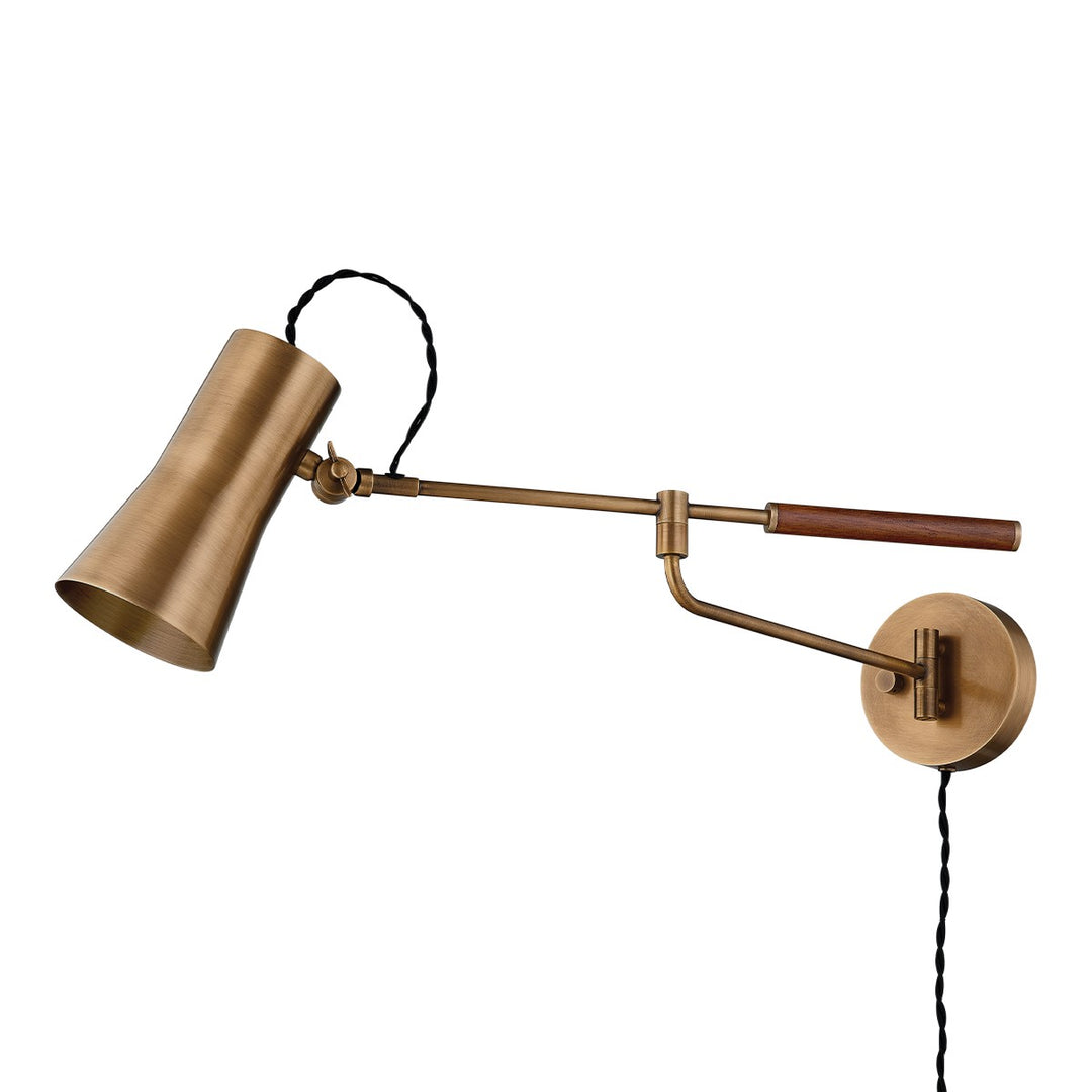 Novel One Light Wall Sconce in Patina Brass - available from The Lighting Shoppe, trusted by Canadian homeowners