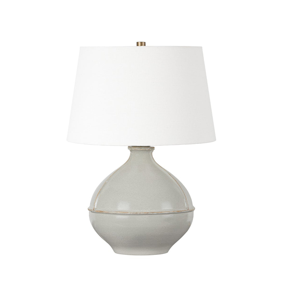 Salvage One Light Table Lamp in Patina Brass And Ceramic Pale Sage - available from The Lighting Shoppe, trusted by Canadian homeowners