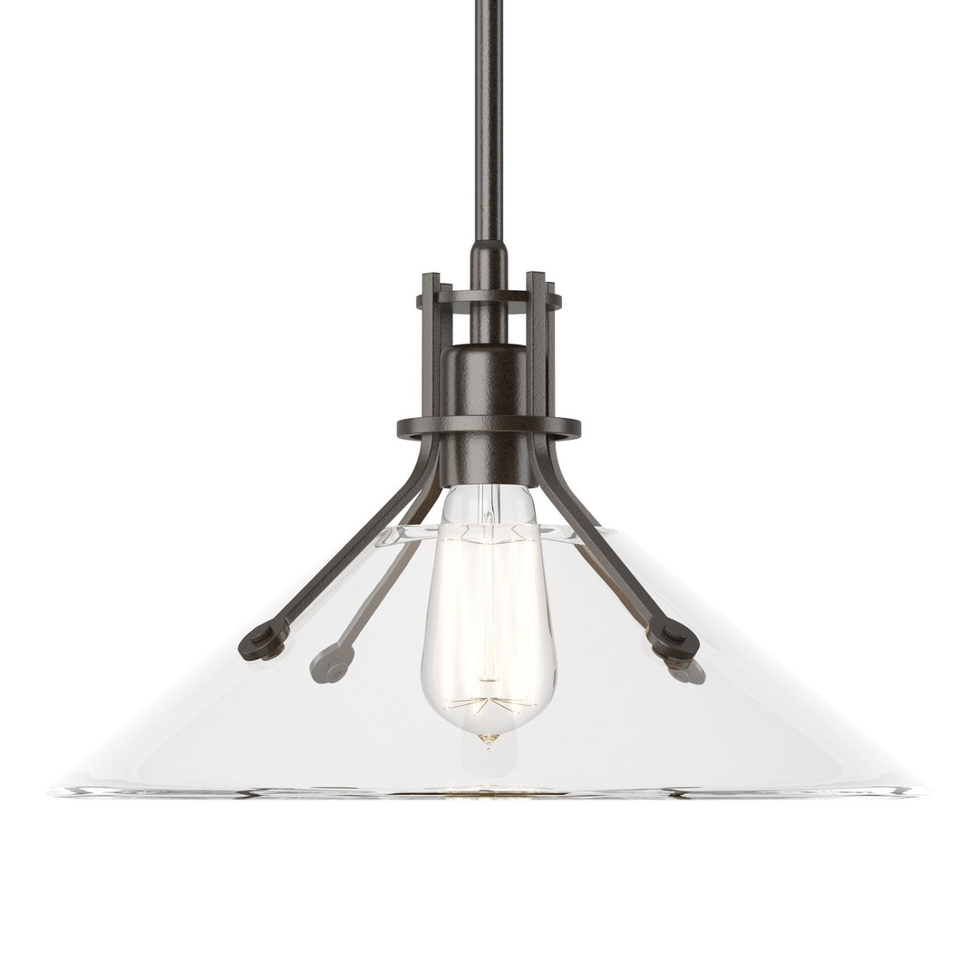 Hubbardton Forge Canada - 134553-SKT-MULT-14-ZM0686 - One Light Pendant - Henry - Oil Rubbed Bronze
