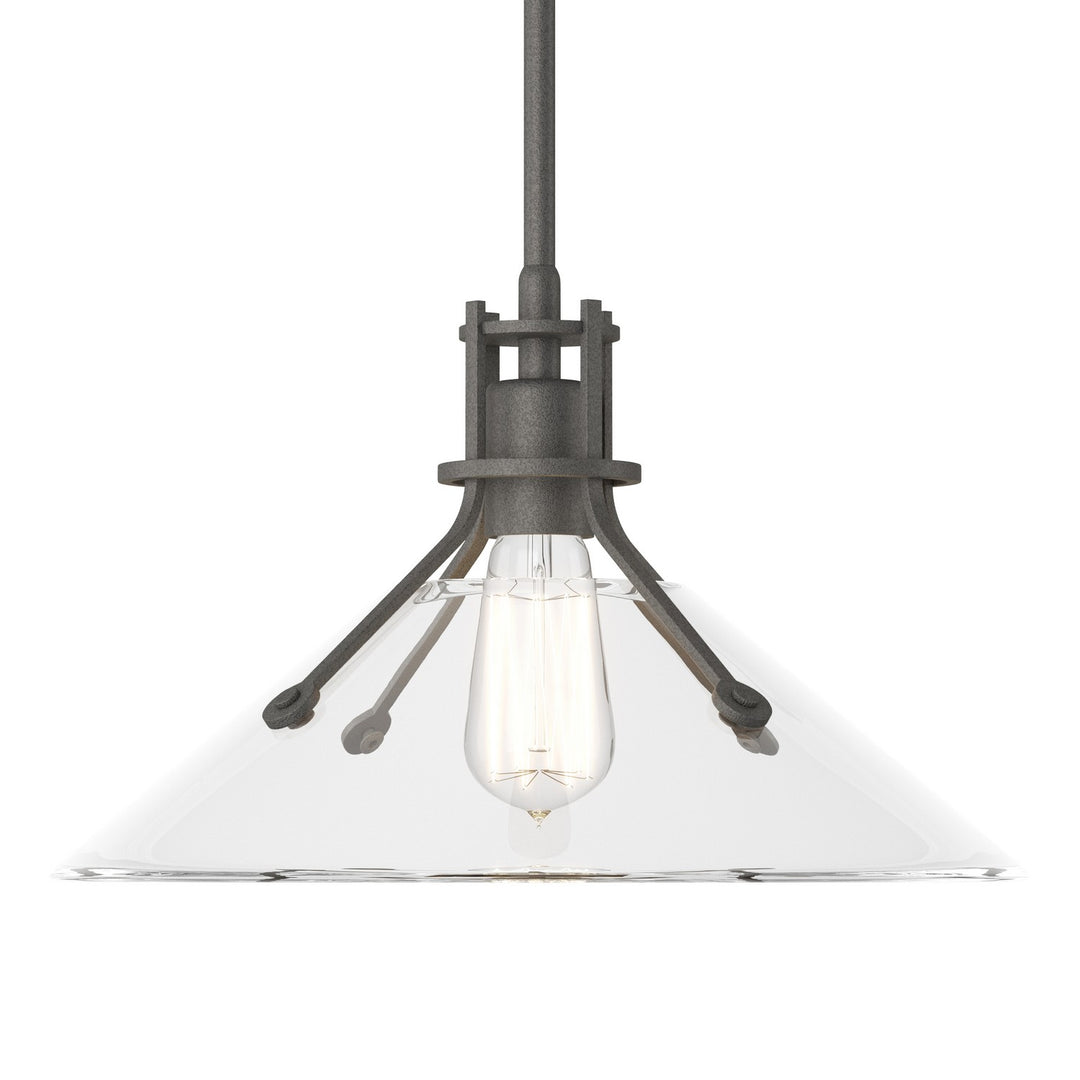 Hubbardton Forge Canada - 134553-SKT-MULT-20-ZM0686 - One Light Pendant - Henry - Natural Iron