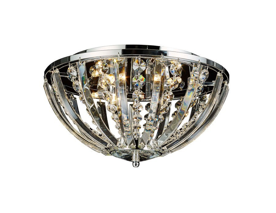 Empire Six Light Close to Ceiling in Chrome - available from The Lighting Shoppe, trusted by Canadian homeowners