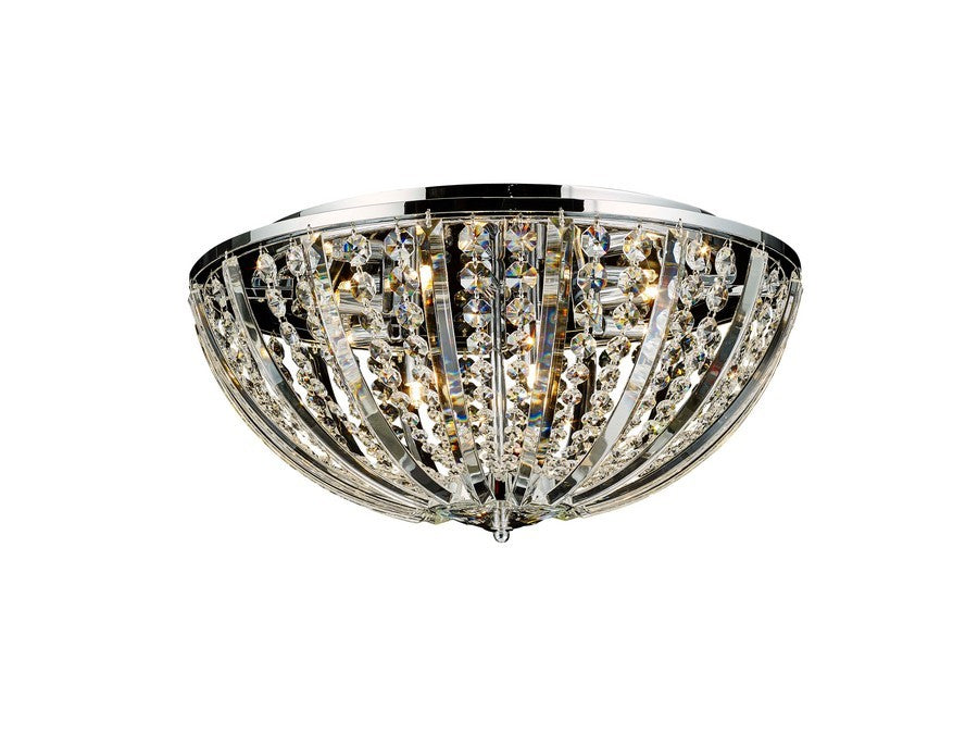 Empire Nine Light Close to Ceiling in Chrome - available from The Lighting Shoppe, trusted by Canadian homeowners