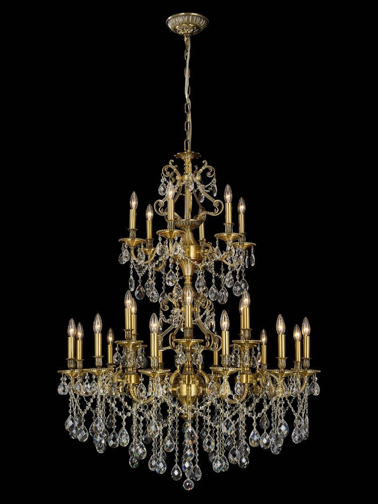Imperial 24 Light Chandelier in Antique Brass - available from The Lighting Shoppe, trusted by Canadian homeowners