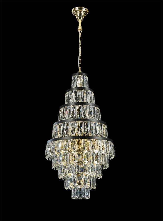 Havana 20 Light Chandelier in Gold/Black - available from The Lighting Shoppe, trusted by Canadian homeowners