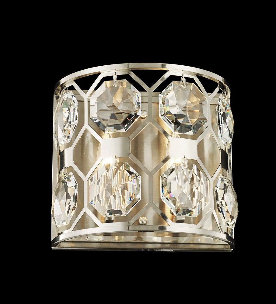 Oslo Two Light Wall Sconce in Satin Nickel - available from The Lighting Shoppe, trusted by Canadian homeowners