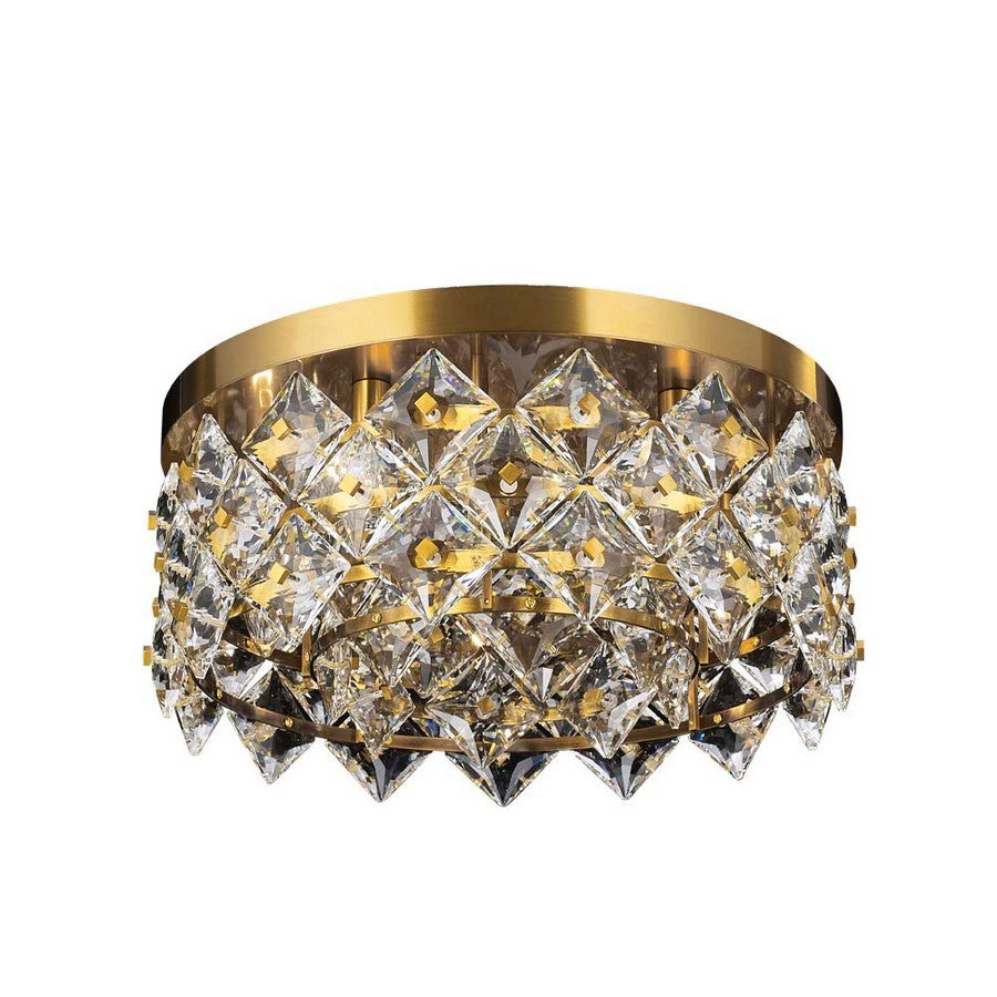 The Crown Five Light Close to Ceiling in Antique Brass - available from The Lighting Shoppe, trusted by Canadian homeowners