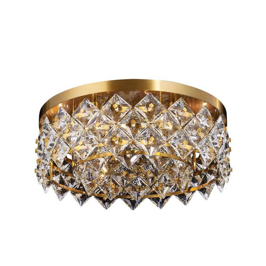 The Crown Six Light Close to Ceiling in Antique Brass - available from The Lighting Shoppe, trusted by Canadian homeowners