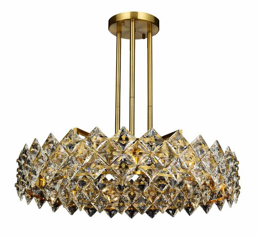 The Crown 12 Light Chandelier in Antique Brass - available from The Lighting Shoppe, trusted by Canadian homeowners