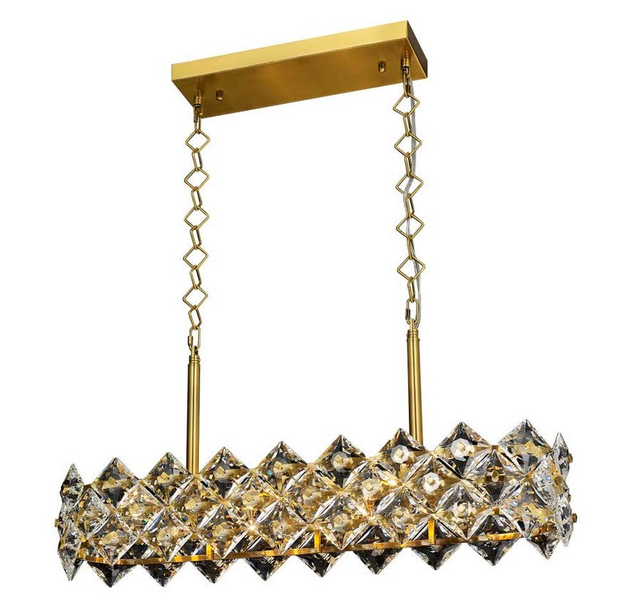 The Crown Eight Light Pendant in Antique Brass - available from The Lighting Shoppe, trusted by Canadian homeowners