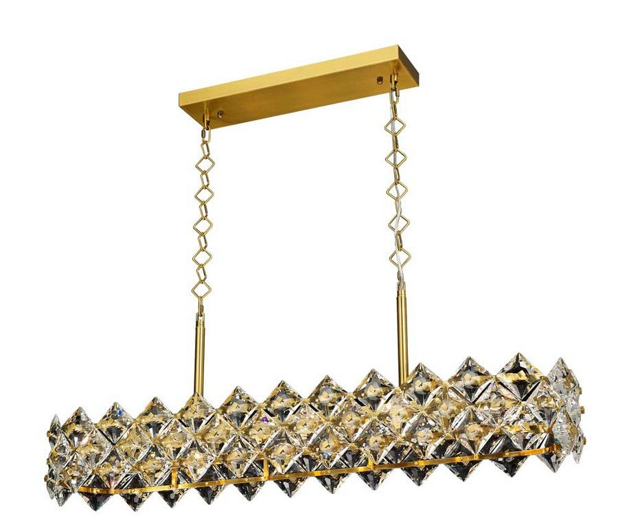 The Crown Ten Light Pendant in Antique Brass - available from The Lighting Shoppe, trusted by Canadian homeowners
