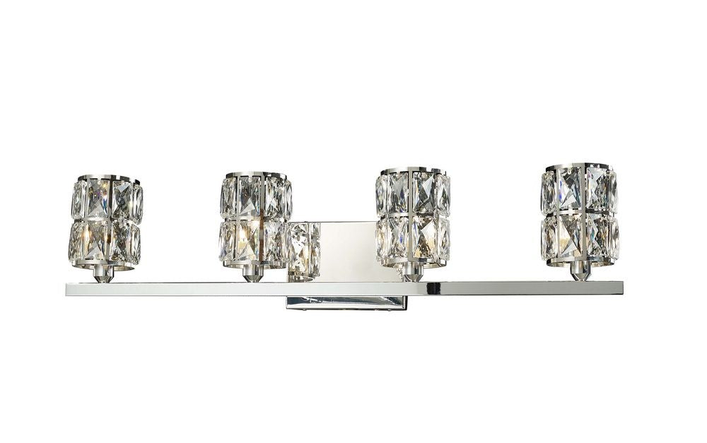 Avant-Garde Four Light Wall Sconce in Chrome - available from The Lighting Shoppe, trusted by Canadian homeowners