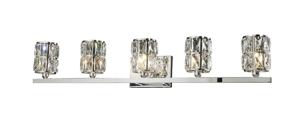 Avant-Garde Five Light Wall Sconce in Chrome - available from The Lighting Shoppe, trusted by Canadian homeowners