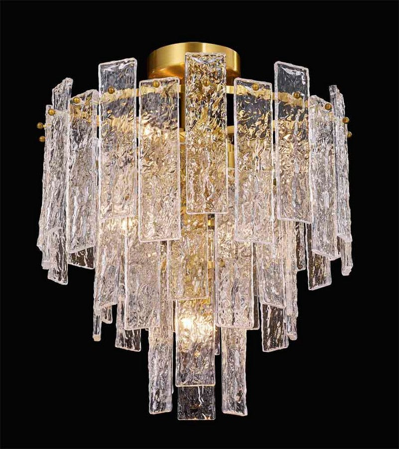 Cairo Eight Light Close to Ceiling in Antique Brass - available from The Lighting Shoppe, trusted by Canadian homeowners