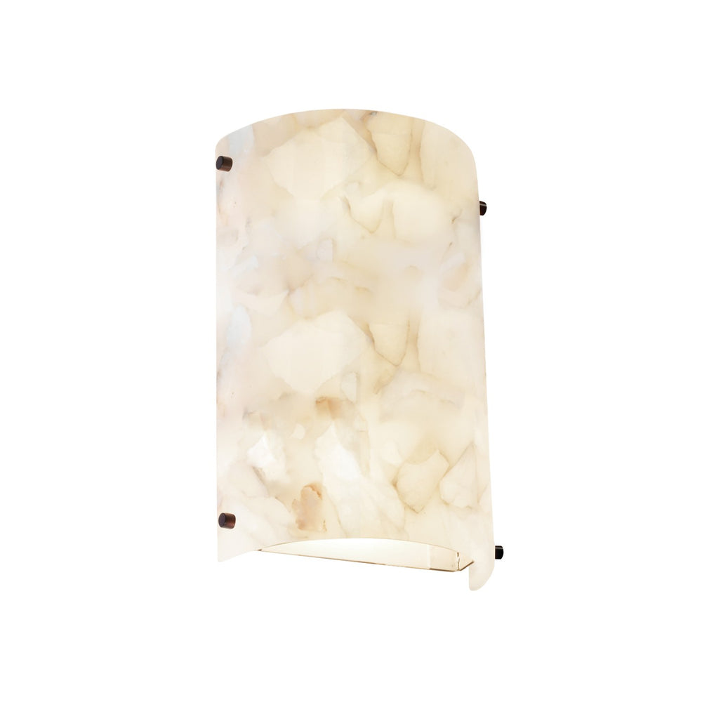 Justice Designs - ALR-5542W-DBRZ-LED1-1000 - LED Outdoor Wall Sconce - Alabaster Rocks - Dark Bronze