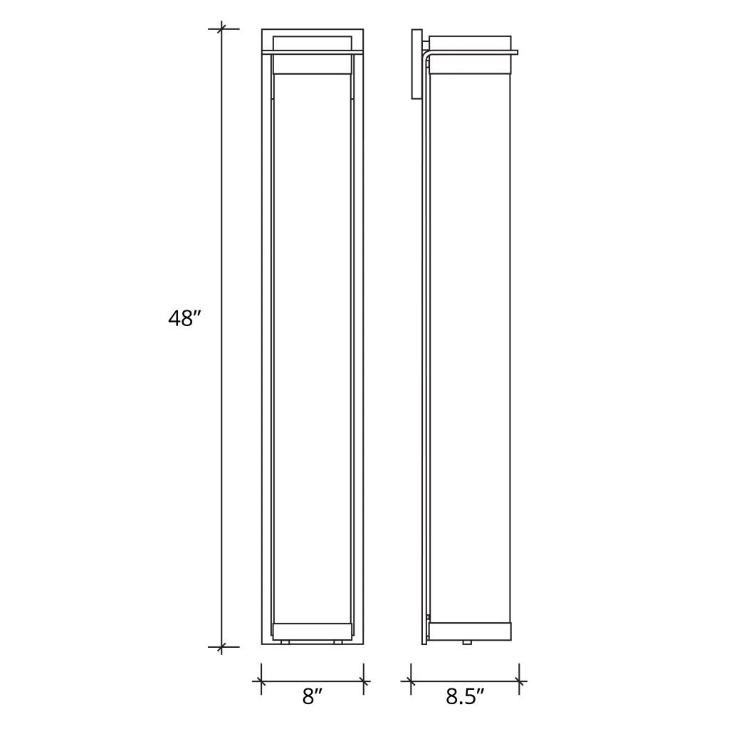 Justice Designs - ALR-7547W-MBLK - LED Outdoor Wall Sconce - Alabaster Rocks - Matte Black