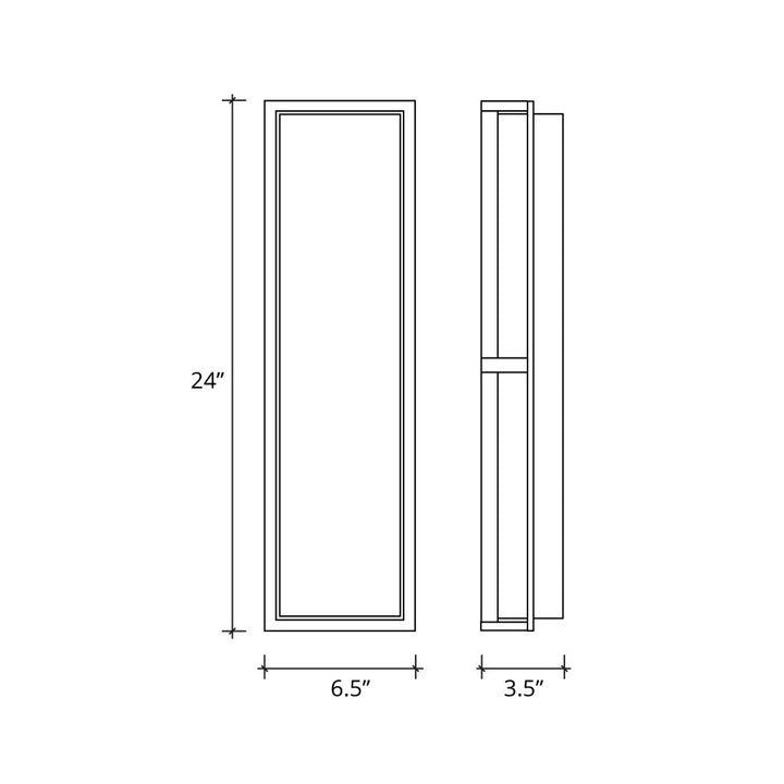 Justice Designs - ALR-7565W-MBLK - LED Outdoor Wall Sconce - Alabaster Rocks - Matte Black