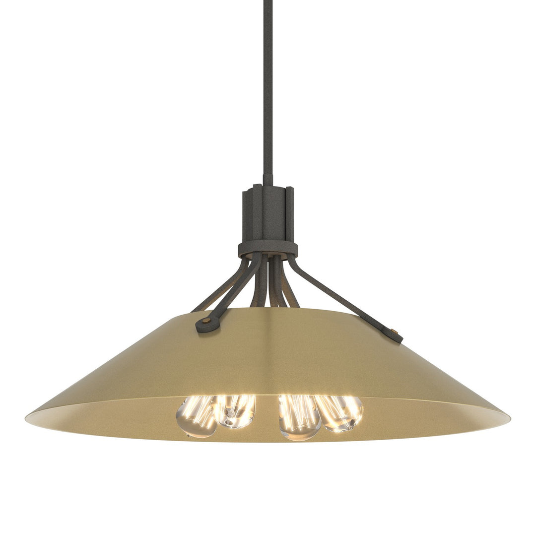 Hubbardton Forge Canada - 136340-SKT-MULT-20-86 - Four Light Pendant - Henry - Natural Iron