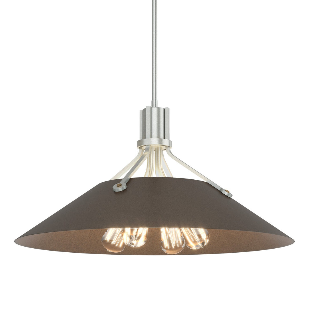 Hubbardton Forge Canada - 136340-SKT-MULT-82-05 - Four Light Pendant - Henry - Vintage Platinum