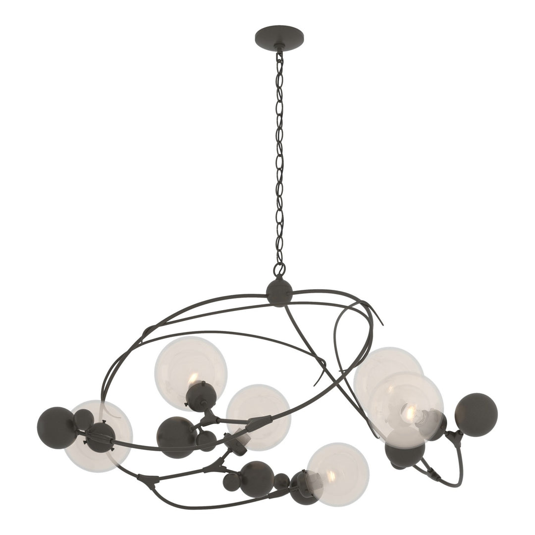 Hubbardton Forge Canada - 136421-SKT-07-WF0639 - Six Light Pendant - Sprig - Dark Smoke
