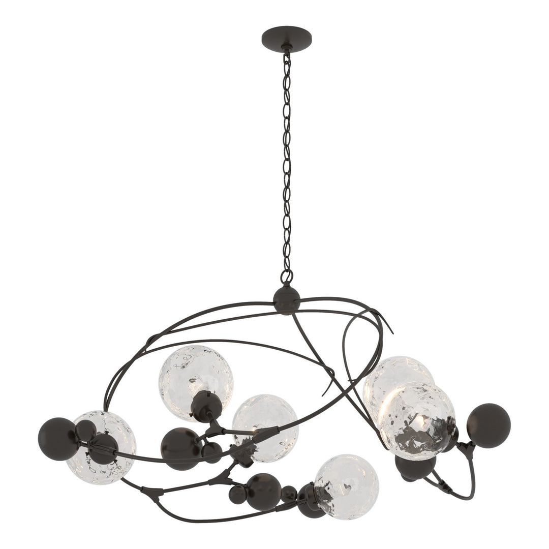 Hubbardton Forge Canada - 136421-SKT-14-LL0639 - Six Light Pendant - Sprig - Oil Rubbed Bronze