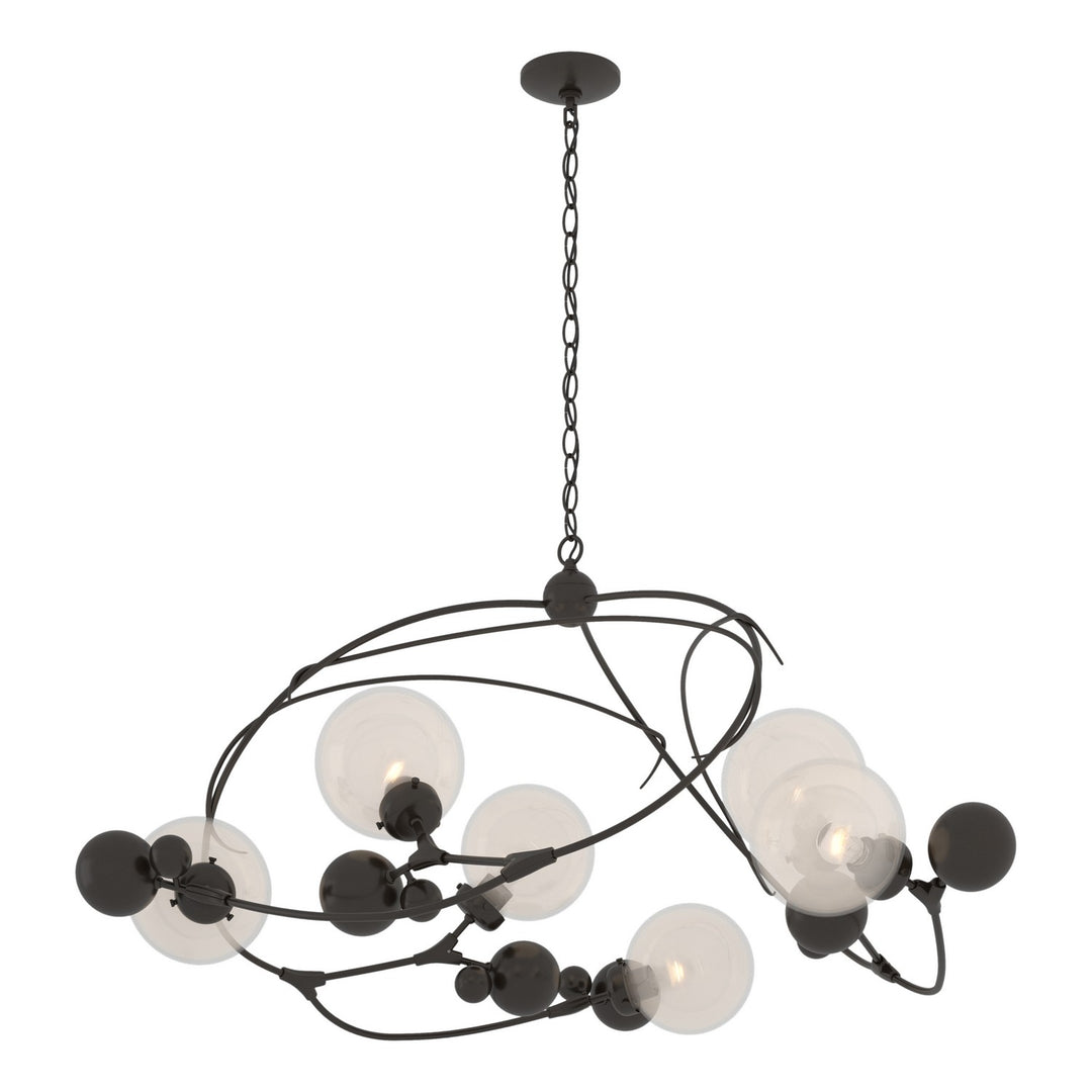 Hubbardton Forge Canada - 136421-SKT-14-WF0639 - Six Light Pendant - Sprig - Oil Rubbed Bronze